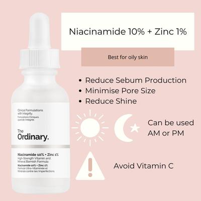 The Ordinary Niacinamide 10% + Zinc 1% Refining Serum